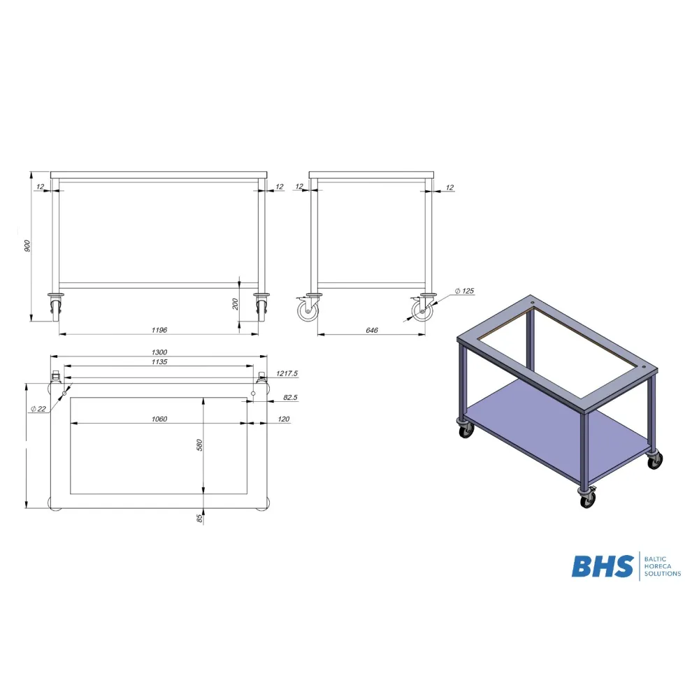 Support pour équipement BHS-HoReCa NN81