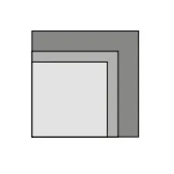 Plateau de table d'intérieur BHS-HoReCa MELAMINE18-60x60