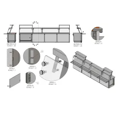 Installation d'un système modulaire et dessins BHS-HoReCa RAS-MOD