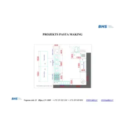 Plan de conception pour fabrication de pâtes BHS-HoReCa