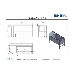 Mobilier pour zone de plonge BHS-HoReCa NN69