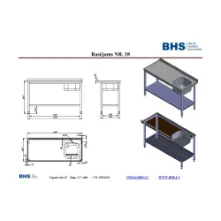 Mobilier de laboratoire hospitalier BHS-HoReCa NN56
