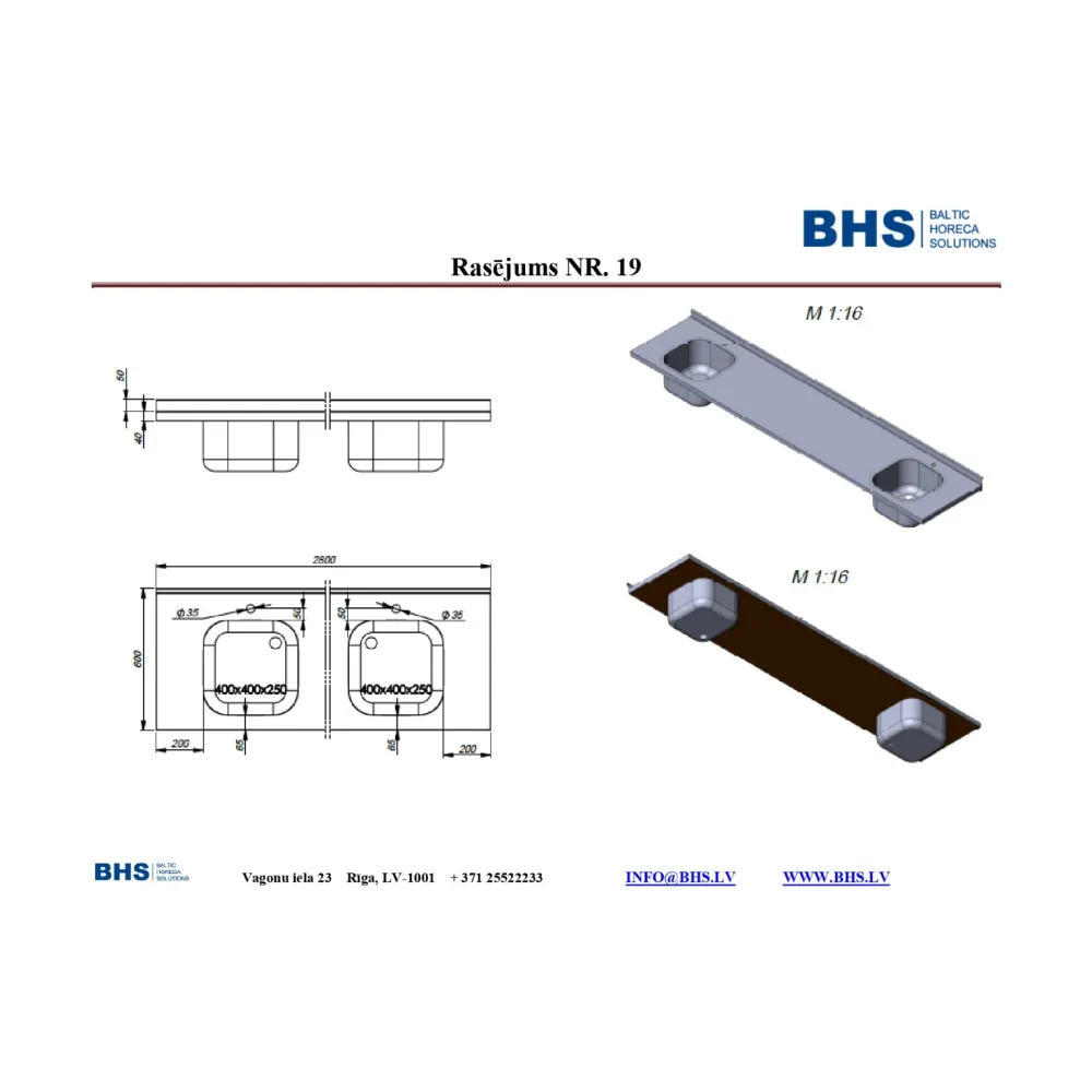Mobilier de laboratoire hospitalier BHS-HoReCa NN57