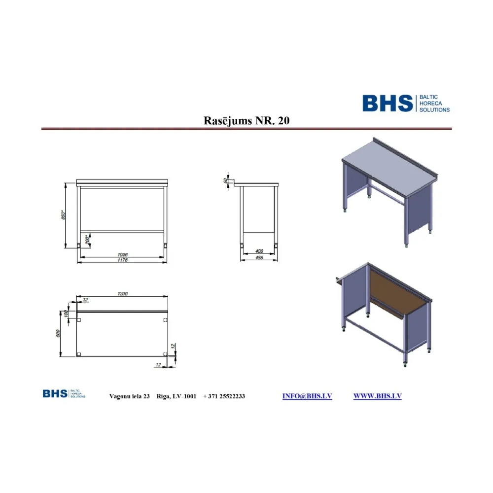 Mobilier de laboratoire hospitalier BHS-HoReCa NN58