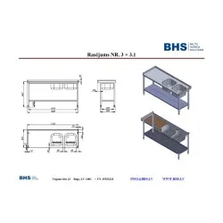 Mobilier pour zone de plonge BHS-HoReCa NN46