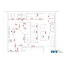 Plan de conception de pizzeria BHS-HoReCa