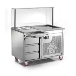 Station teppanyaki et réfrigération CASTA TRICE1200