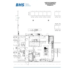 Plan de conception de cuisine pour banquets BHS-HoReCa