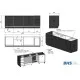 Table de travail de cuisine BHS-HoReCa PROJECT-2140-680-860