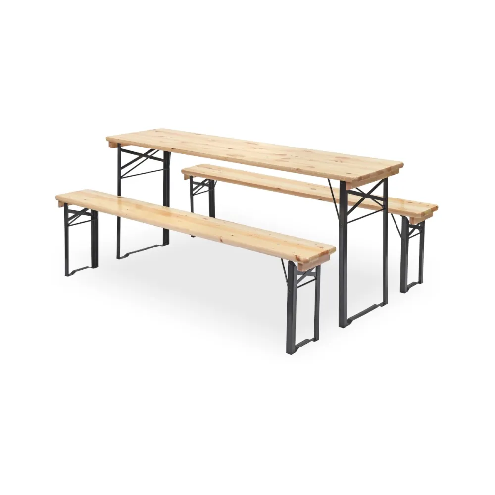 Table, chaise ou banc pliant BHS-HoReCa ZP/WOODY.STRONG.2280/NP/STM