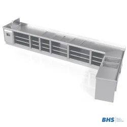 Table de travail sur mesure avec évier BHS-HoReCa NN41