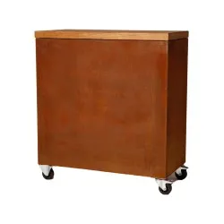 Table de travail avec cadre ouvert et roues pour grills OnFire BHS-HoReCa BHS-TCR