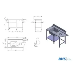 Mobilier pour zone de plonge BHS-HoReCa NN79