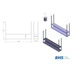 Accessoire pour étagère BHS-HoReCa BHS-NR-1800/300/1200