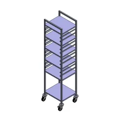 Chariot en acier inoxydable BHS-HoReCa NN150