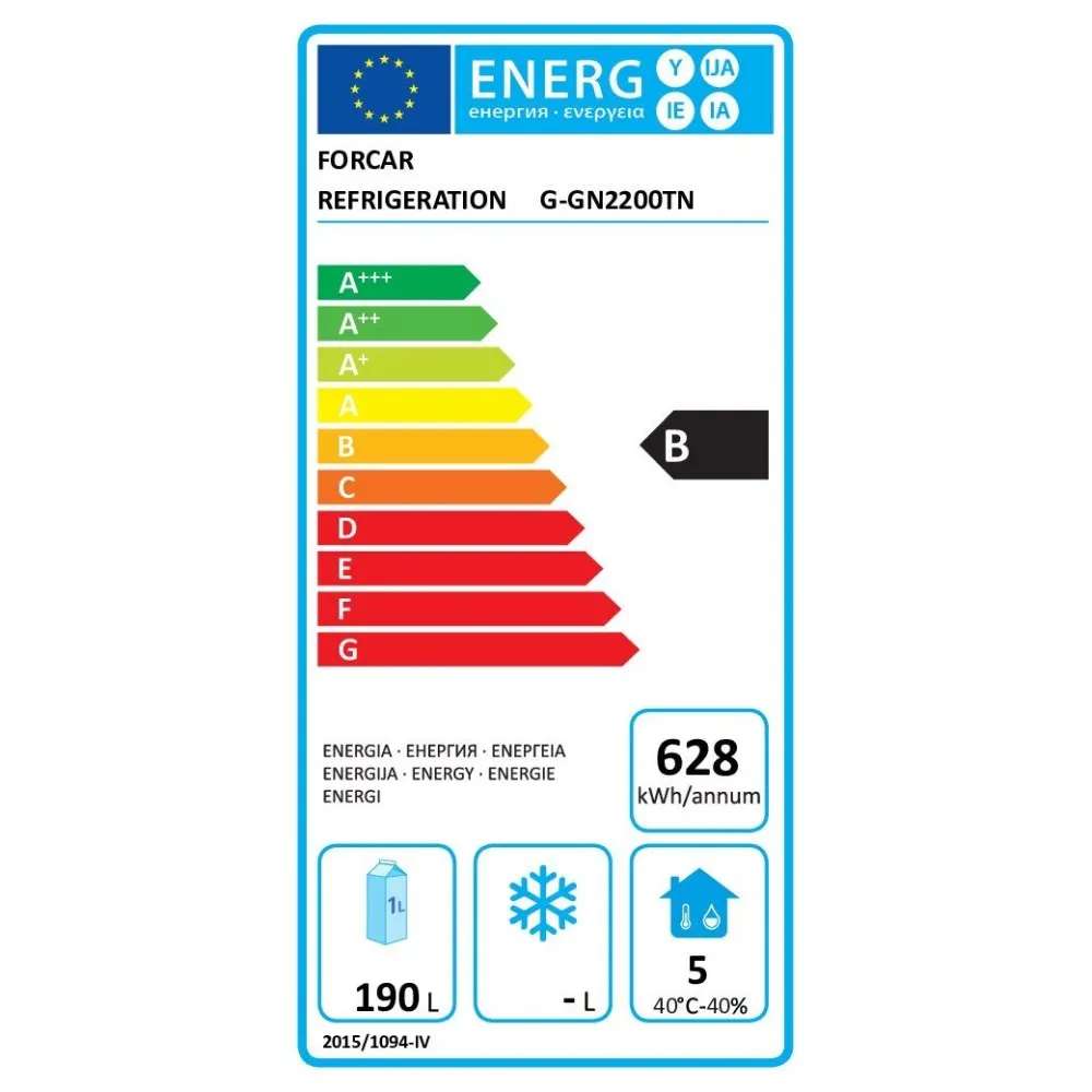 Table réfrigérée sans tiroirs Forcold G-GN2200TN