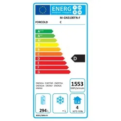 Table réfrigérée sans tiroirs Forcold M-GN3100TN-FC