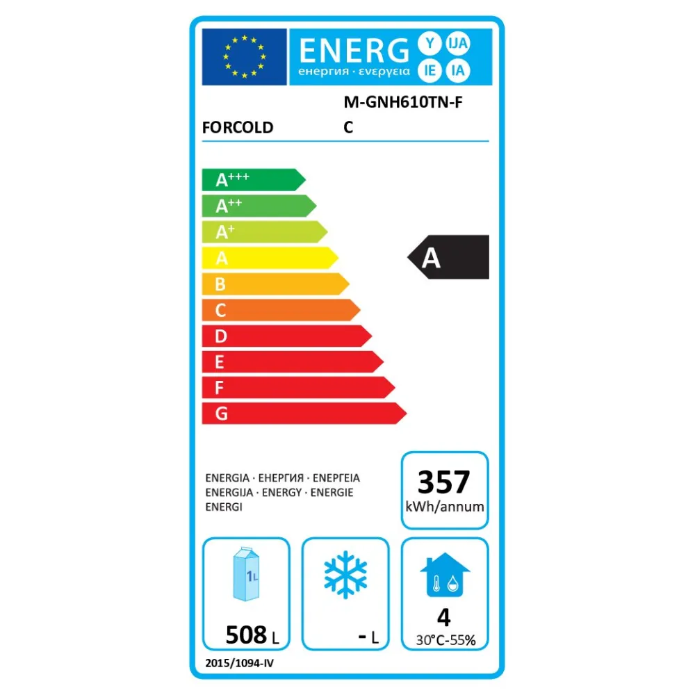 Congélateur vertical Forcold M-GNH610BT-FC