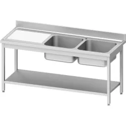 Table facile à monter avec 2 éviers GREDIL 954596140