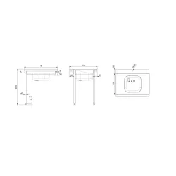 Table de pré-lavage avec bac GREDIL 954777080