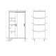 Armoire facile à monter avec portes, profondeur 600 mm GREDIL 951606100S