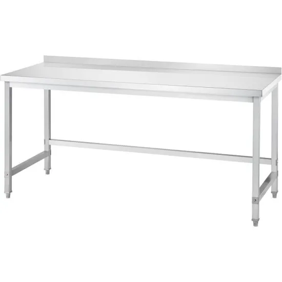 GREDIL Tables en acier inoxydable sans étagère