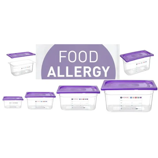 Bacs GN en polypropylène pour personnes allergiques