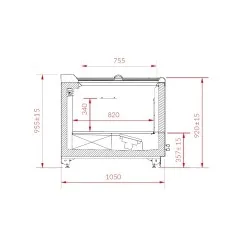Vitrine à glaces IGLOO ADC150