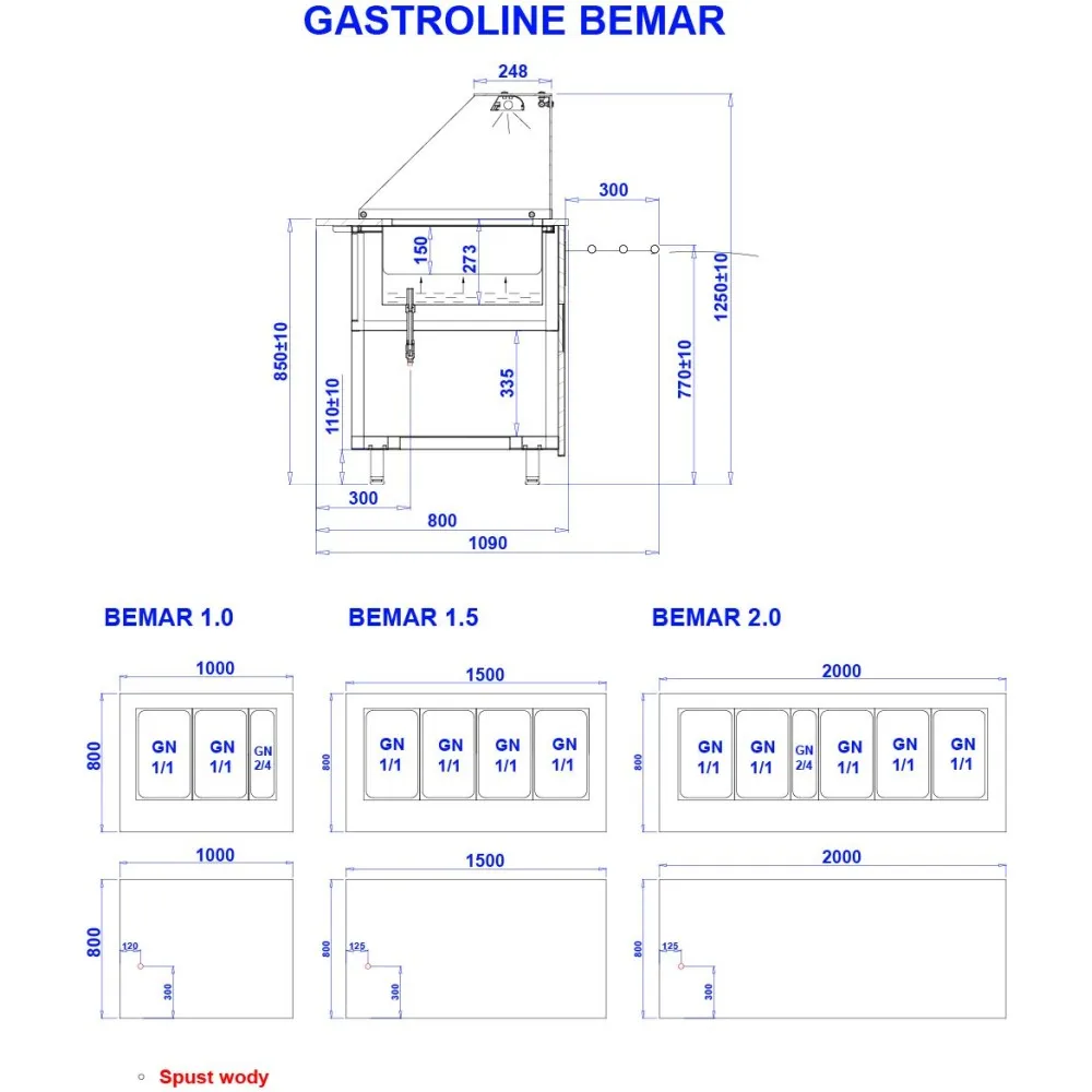 Vitrine chaude pour cantine IGLOO GL107-BEMAR