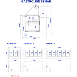 Vitrine chaude pour cantine IGLOO GL107-BEMAR