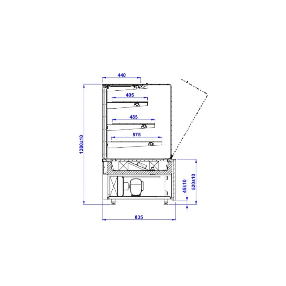 Vitrine pâtissière IGLOO CU102.3-c