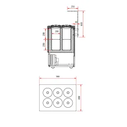 Vitrine à glaces IGLOO GT200