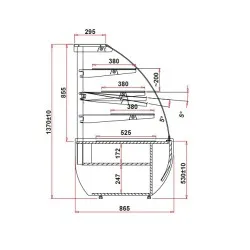 Vitrine pâtissière IGLOO JA103N