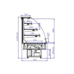 Vitrine pâtissière IGLOO JA103O-c