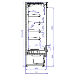 Vitrine chauffante IGLOO RN101.4P