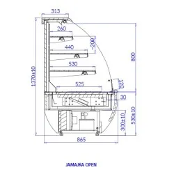 Vitrine pâtissière IGLOO JA103O