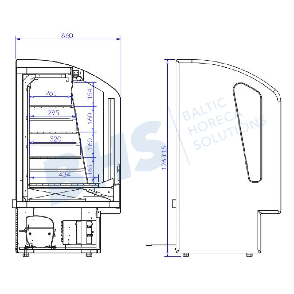 Petite vitrine de comptoir IGLOO MX100