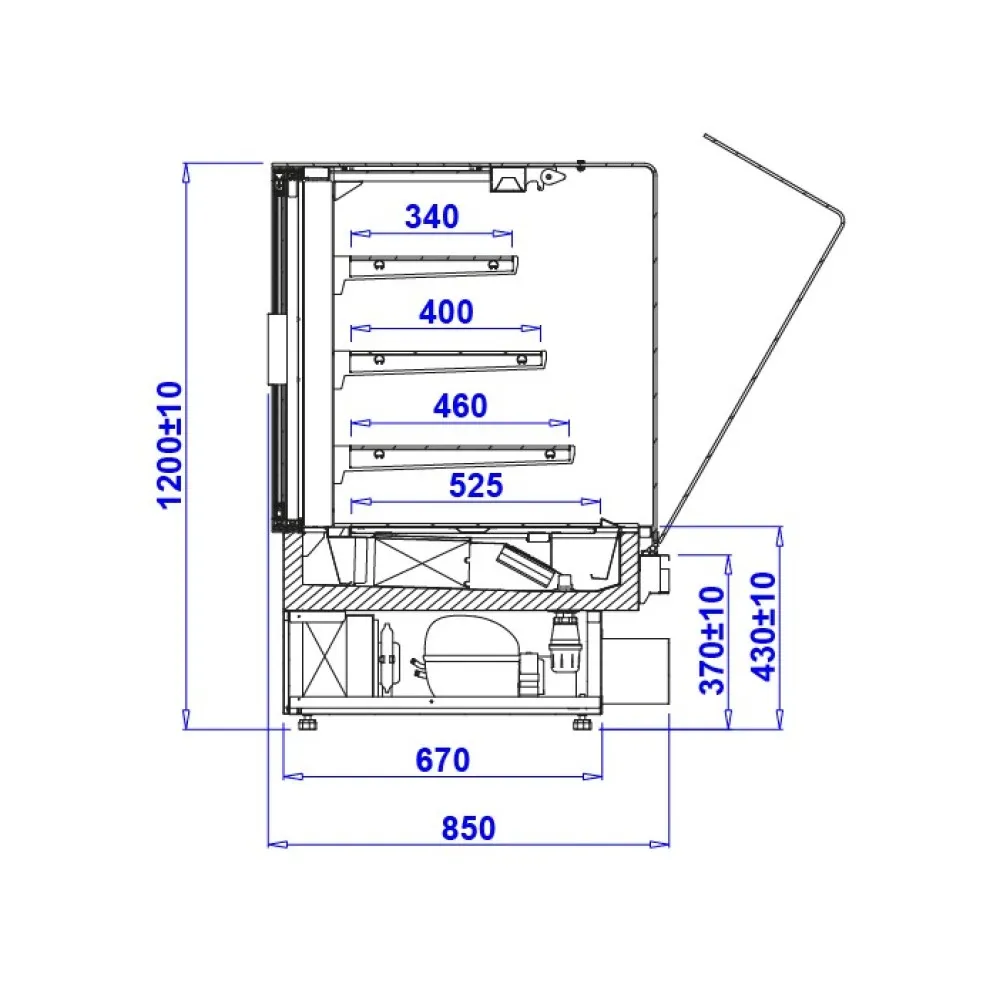 Vitrine pâtissière IGLOO PSTS90W-c