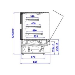 Vitrine pâtissière IGLOO PSTS60W-c
