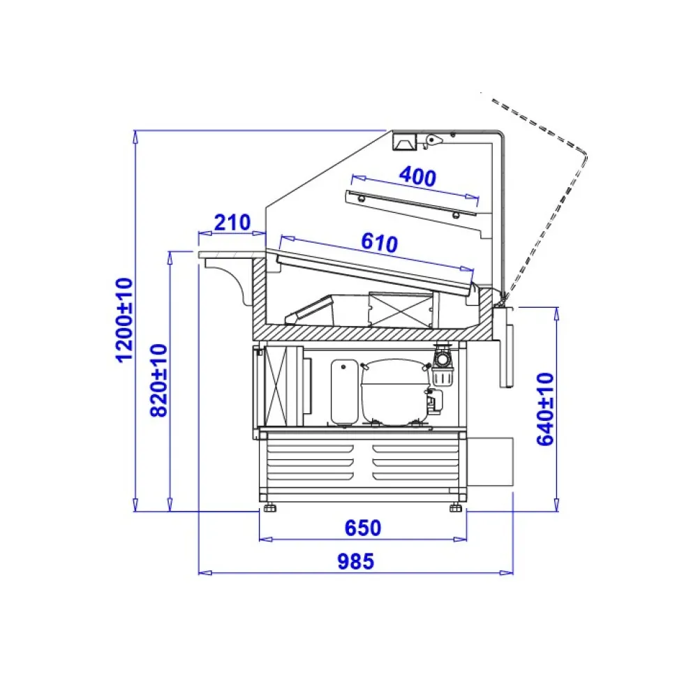 Vitrine de pâtisserie IGLOO PST90W-c