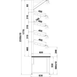 Étagère vitrine IGLOO TD100