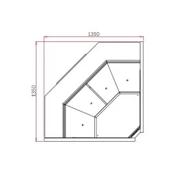 Vitrine à viande IGLOO SA290WG-NW90-c