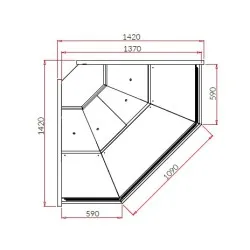 Vitrine à viande IGLOO SA295WG-NZ90-c