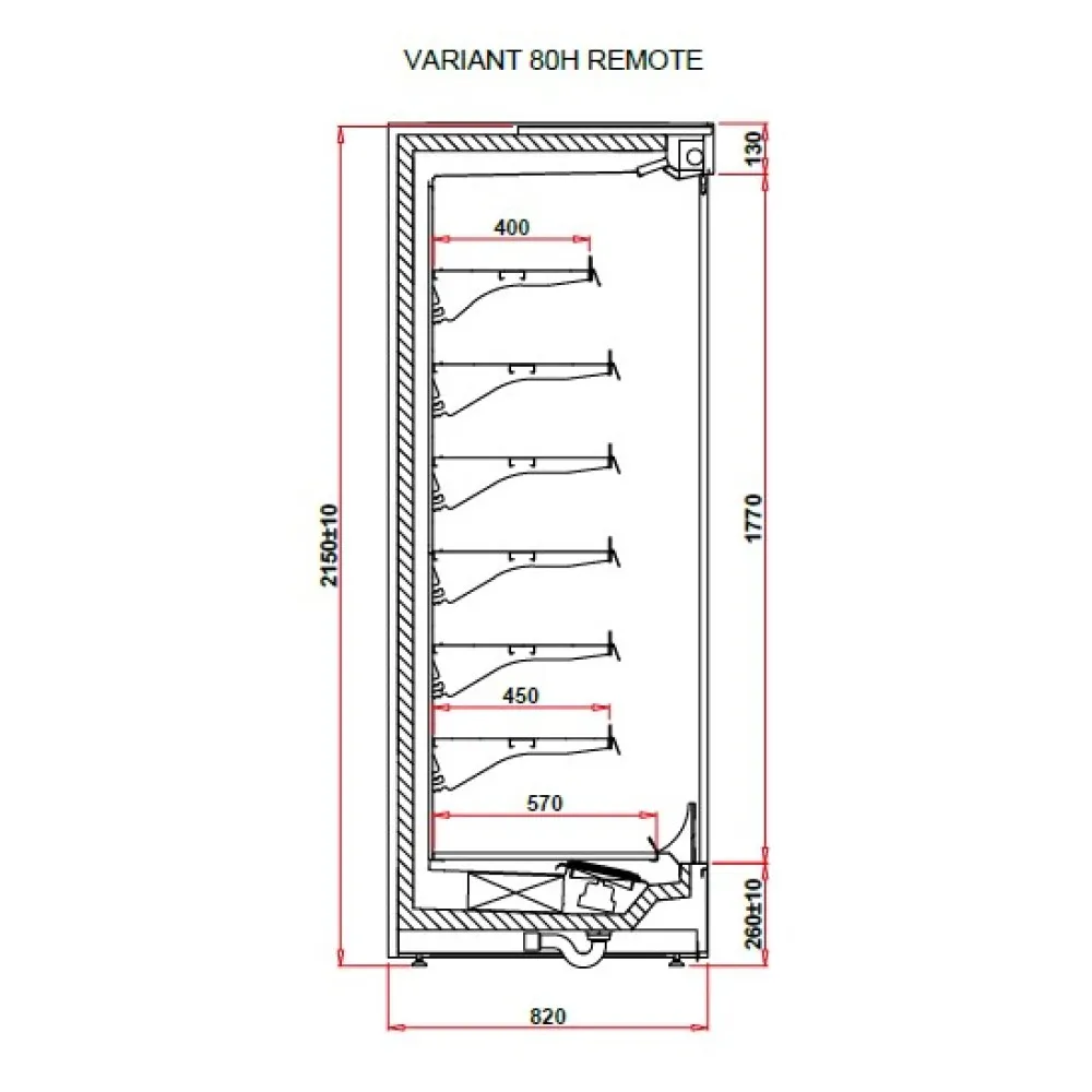 Vitrine IGLOO VT100.800H-c