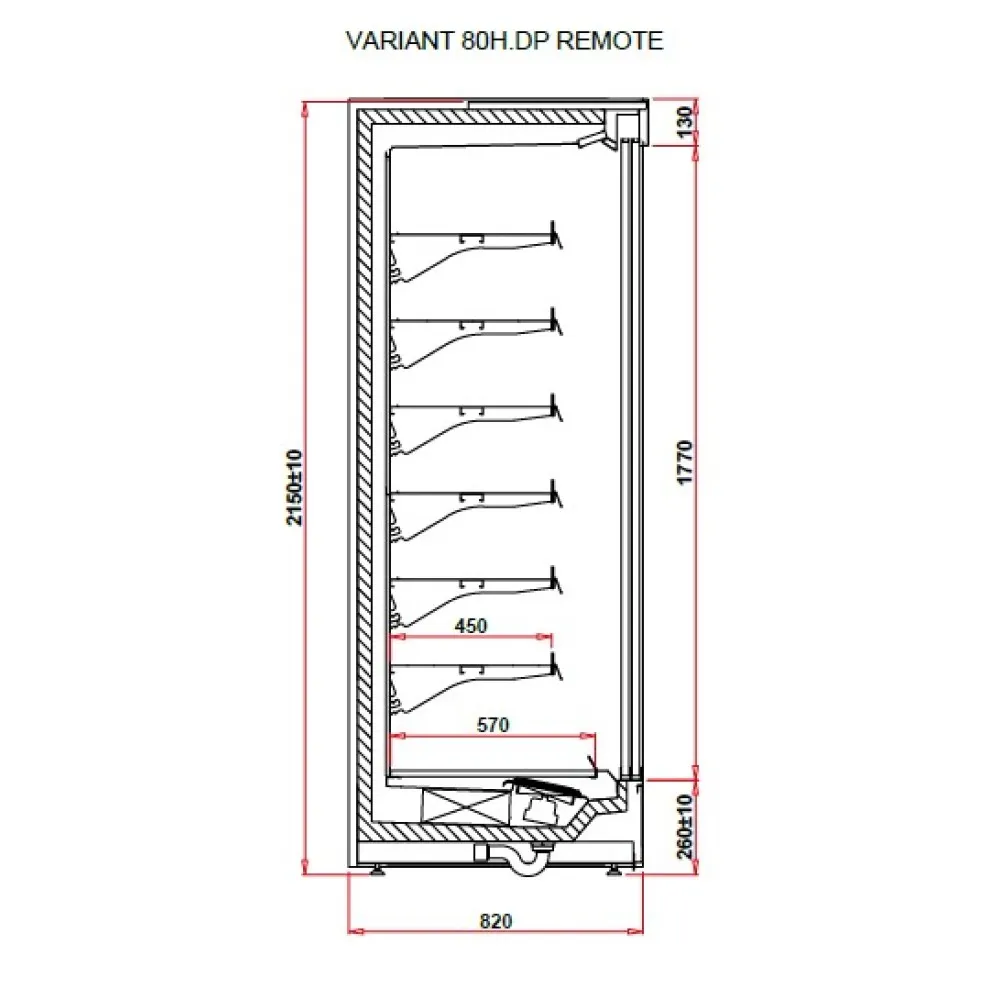 Vitrine IGLOO VT100.800H-c