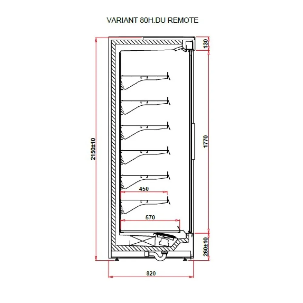 Vitrine IGLOO VT100.800H-c