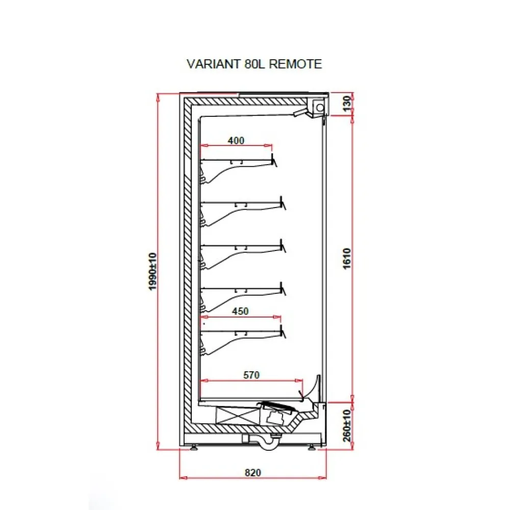 Vitrine IGLOO VT100.800L-c