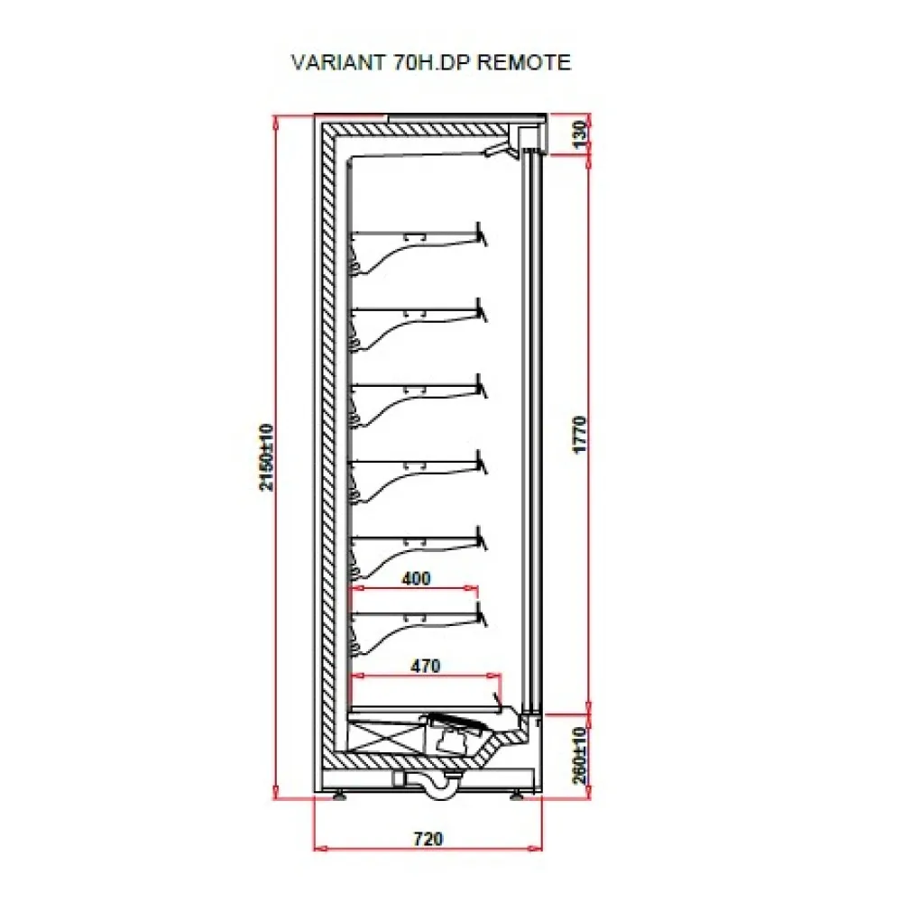 Vitrine IGLOO VT101.700H-c