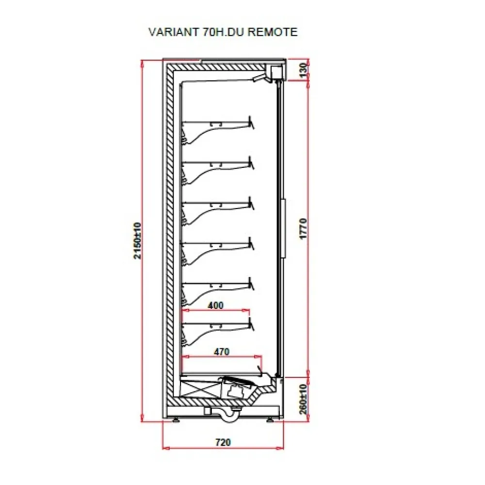 Vitrine IGLOO VT101.700H-c