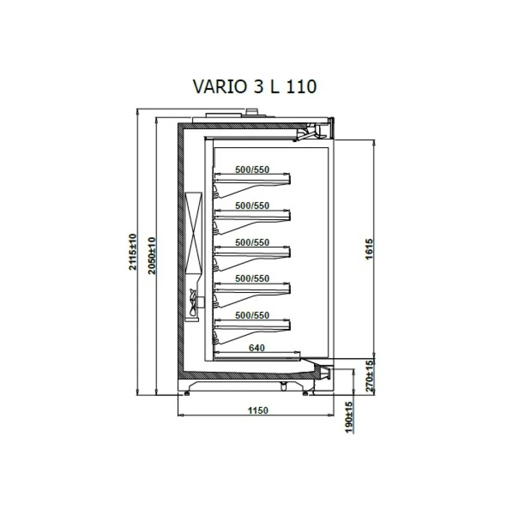 Vitrine IGLOO VR330.1100L